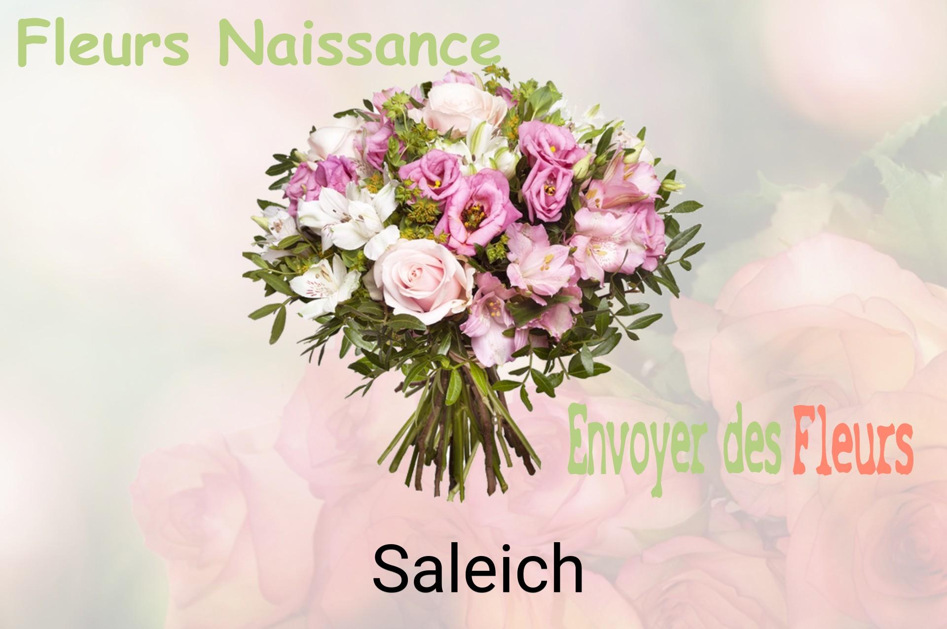 Bouquet de fleurs de naissance livré à Saleich